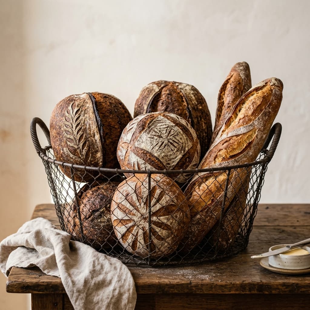 Artisanal bread basket